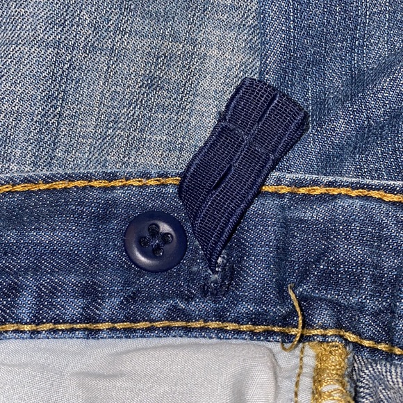 Levi’s 514 Straight Size 12 Slide Tab Button High Rise Washout Denim Jeans - Picture 10 of 16